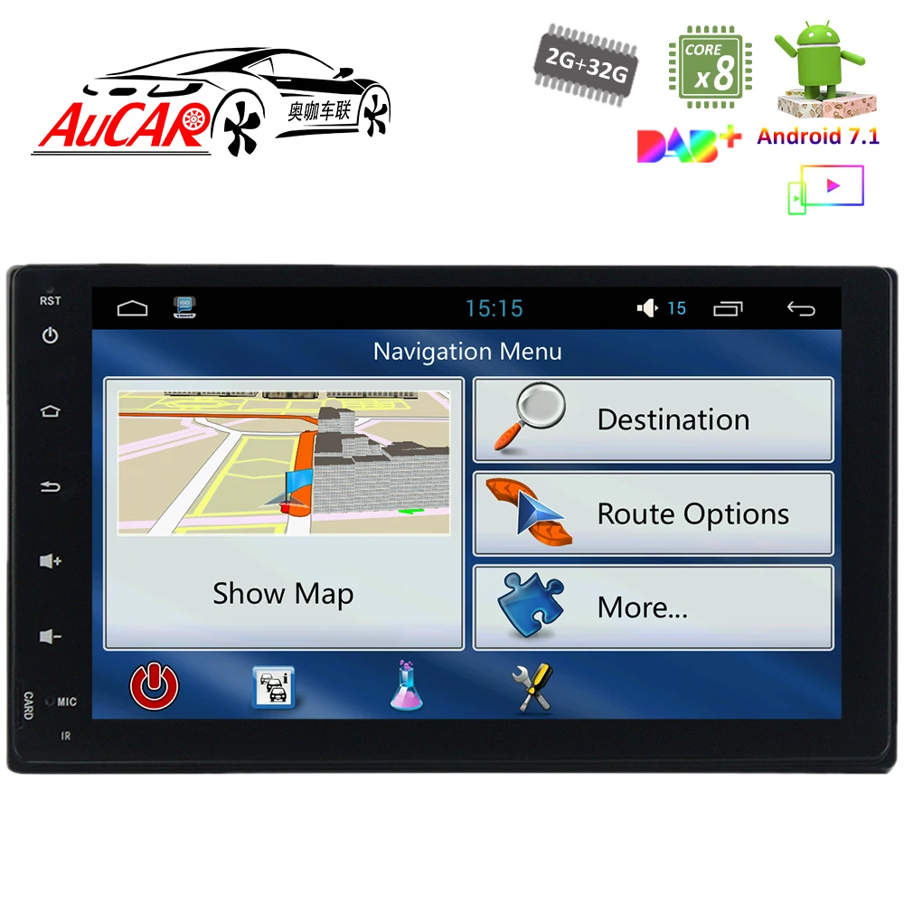 Автомобильный DVD плеер с 9 "сенсорным экраном Android 8 1 GPS для Toyota Fortuner 2016 2017 2018 HD