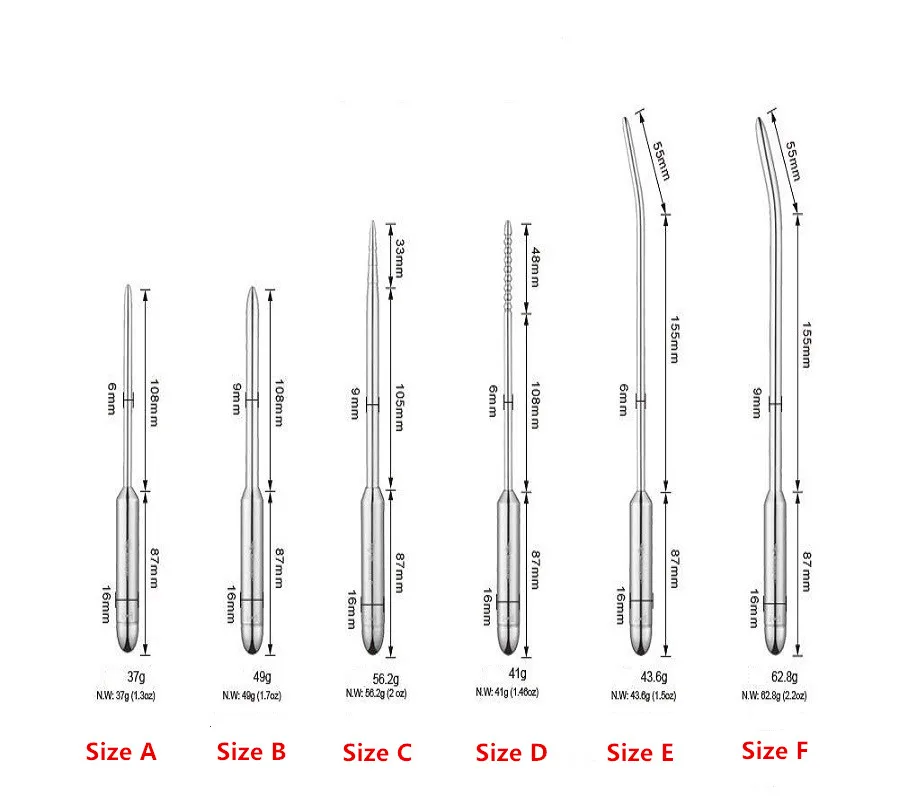 New 6 size for choose Metal Urethral Penis stick Plug Vibrator Stainless Steel Vibration male Catheter Dilators Sex Toy man | Красота и