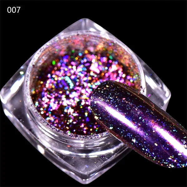 7A 3 шт BEAUTYBIGBANG зеркало для дизайна ногтей алюминиевые блестки хромированные Блестки для ногтей акриловая пудра погружающаяся пудра для украшения ногтей - Цвет: 7A