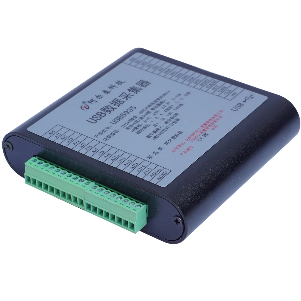 USB DAQ сбора данных карты 16 Каналы 12-разрядный аналого Вход 500KS/s 6DI 6DO 1 Счетчик