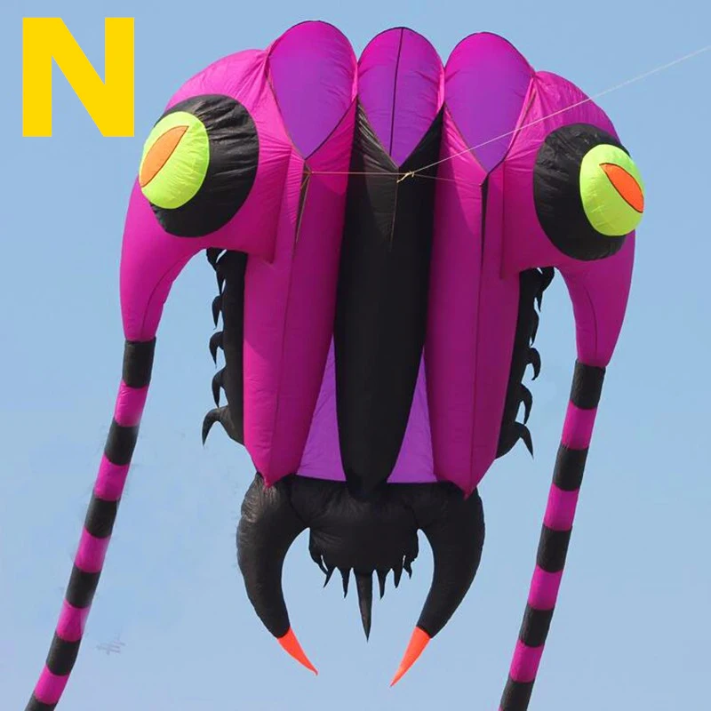 Kite grande y suave de alta calidad, tela de nailon, alien, cometa inflable, drag&oacute;n, p&aacute;jaro, trilobites, 16 m2, Env&iacute;o Gratis-0