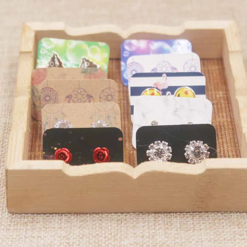 100 шт таинственный Ретро стиль дисплей серьги защита ювелирных изделий упаковка