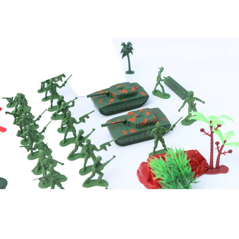 49 шт./компл. Детские военные модели игрушек армейский Солдат модель Sandbox игра