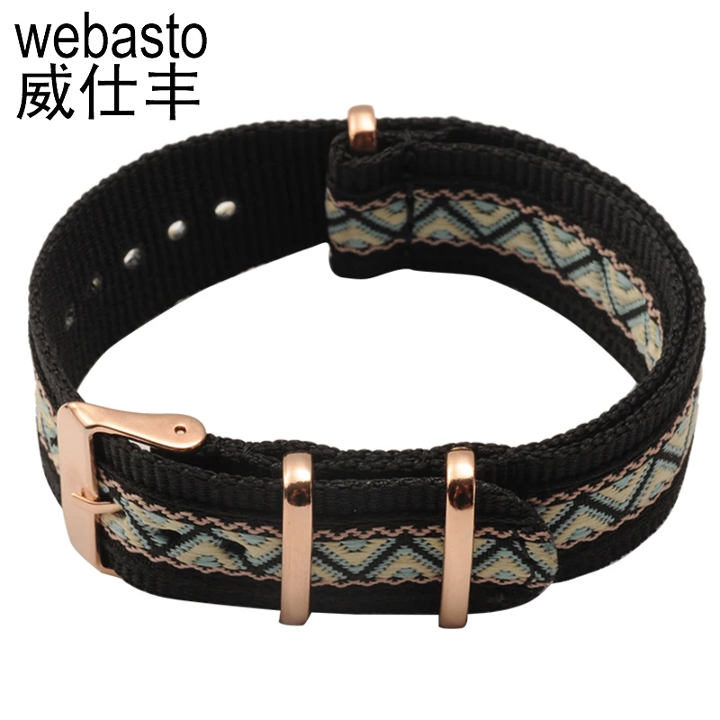 Webasto часы ремешок для Daniel Wellington нейлон ремни Ширина 18 20 мм пряжки Ремешки DW