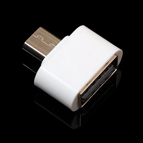 Оптовая продажа-2016 Белый адаптер OTG с Micro USB штекер на 2 0 разъем для планшета Android pad
