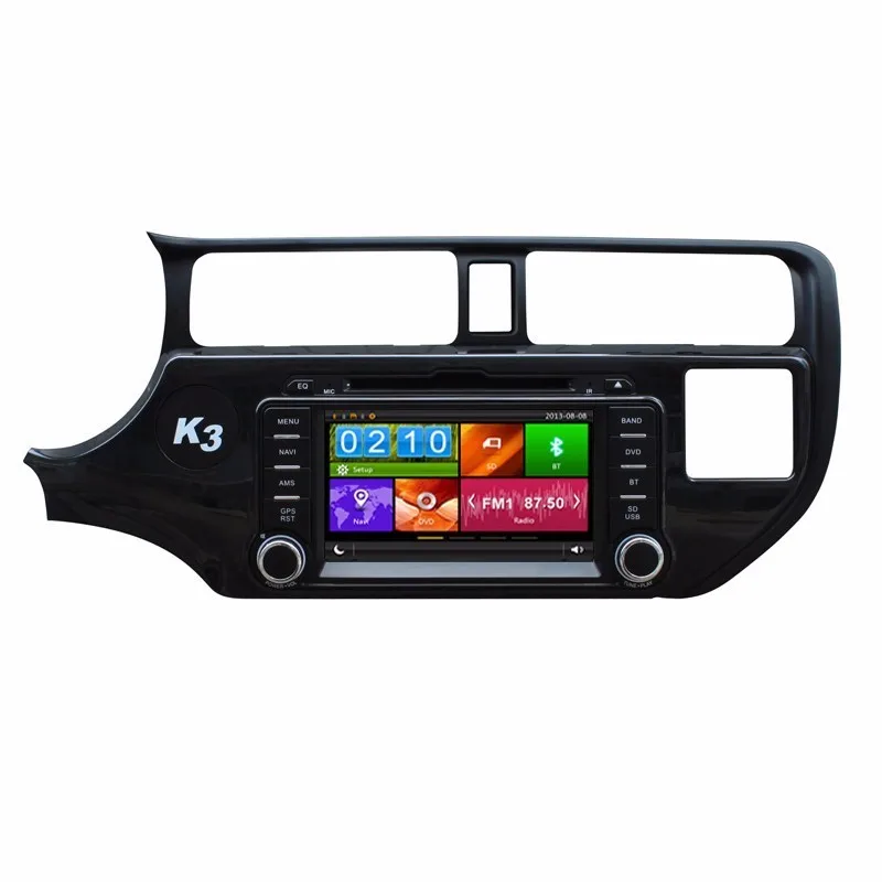 HD 1024*600 Авторадио автомобильный DVD GPS навигация для KIA RIO K3 Pride 2012 2013 2014 рулевое