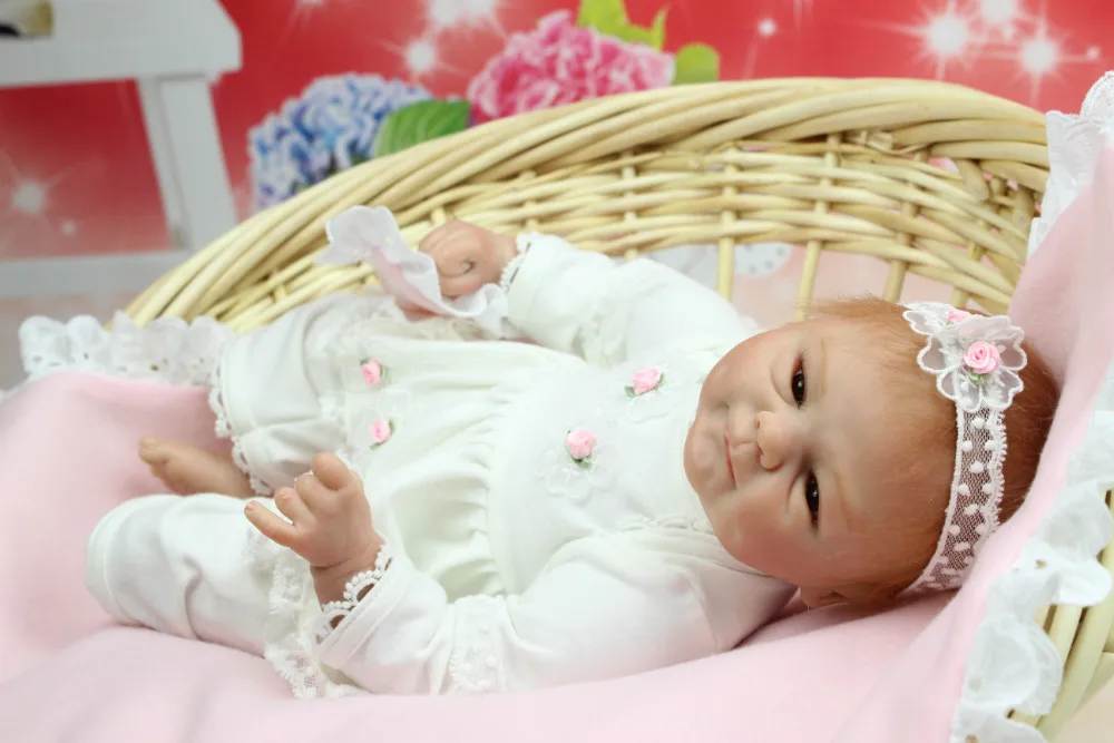 NPKCOLLECTION 40 см мягкая силиконовая кукла Reborn игрушка для девочек виниловая