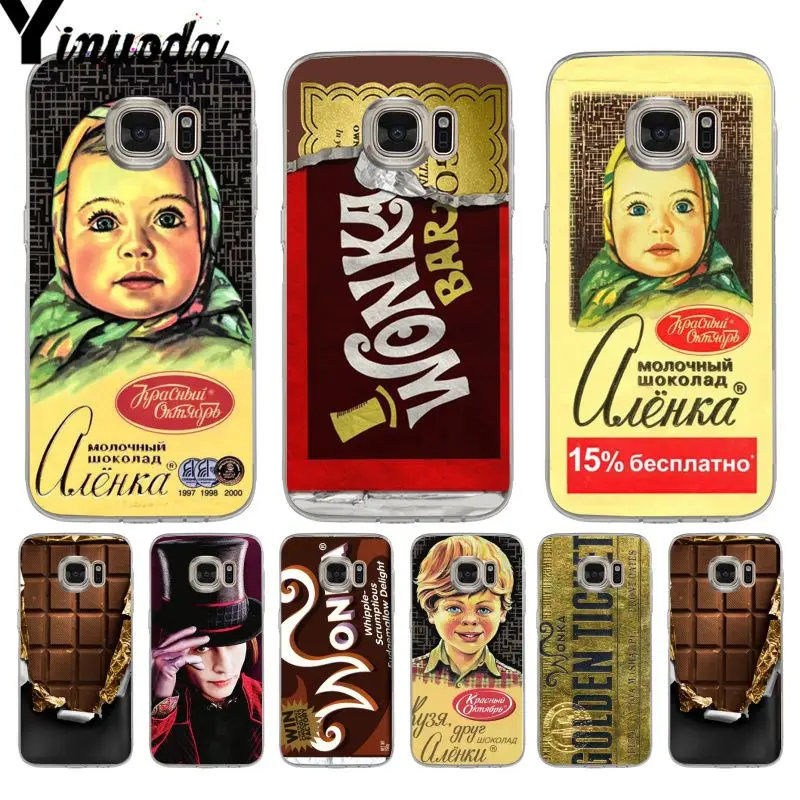 Чехол для телефона Yinuoda alenka bar wonka с шоколадным принтом samsung galaxy S9 plus S7 edge S6 S5 S8