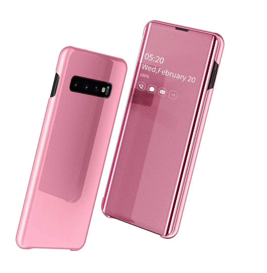 Для samsung S10 чехол S10 зеркальный чехол откидной складной кронштейн задняя крышка для samsung Galaxy S10