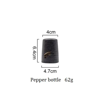 Pepper Bottle NIMITIME японский стиль керамическая банка для приправ соевый соус бутылка горшок Бутылочки Для Зубочисток лоток обеденная тарелка Ресторан Домашний набор - Цвет: Pepper Bottle