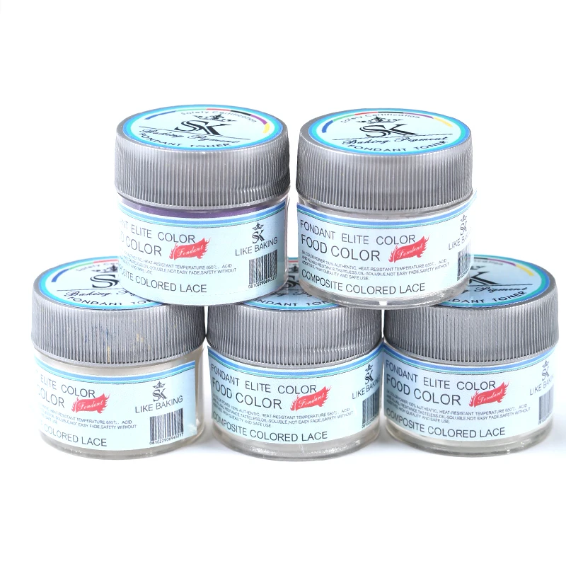 Chocolate Decoration Food Grade Gold Powder Silver Superfine Roasted Fondant Cake Oil-soluble Flash 3g | Дом и сад