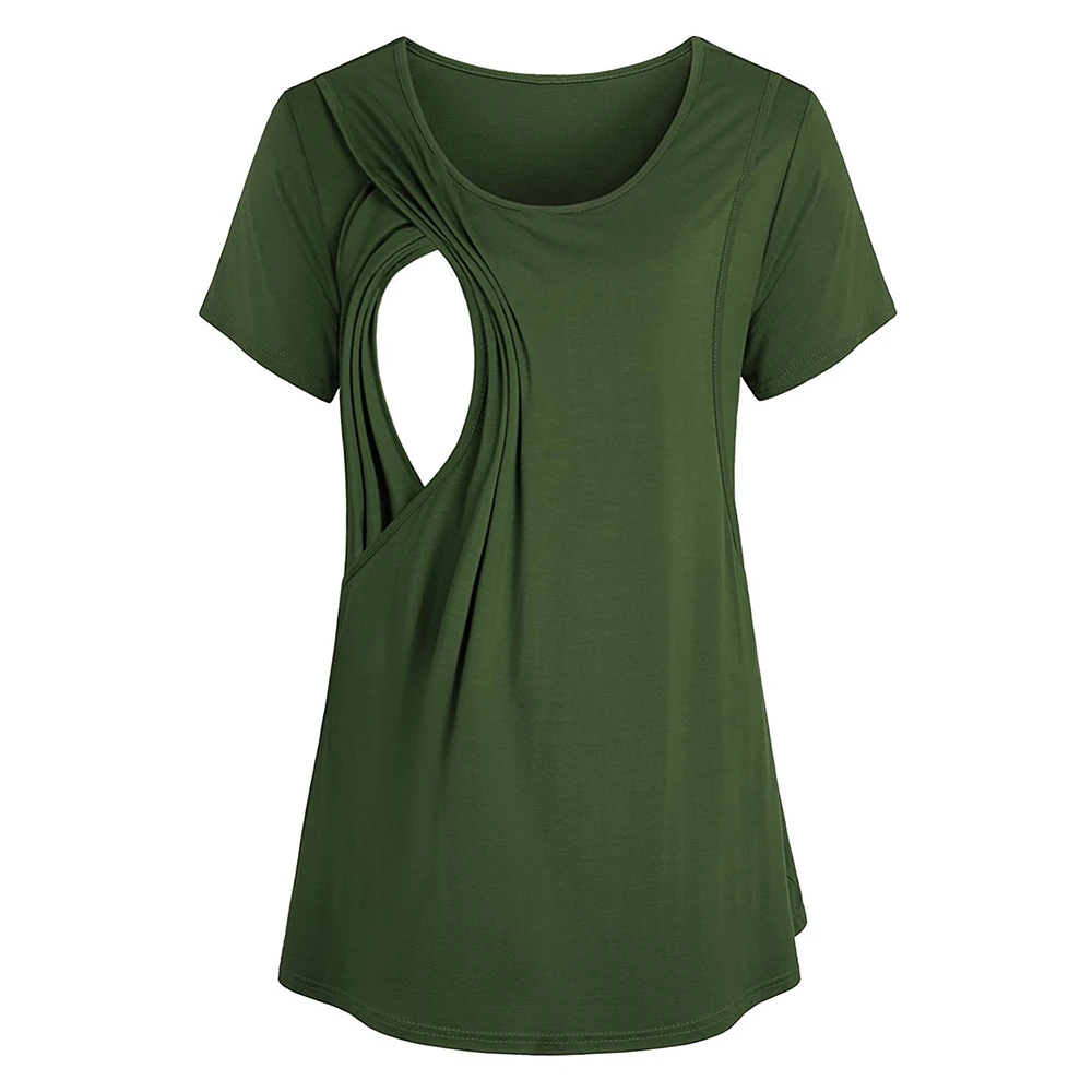 4 вида цветов летняя одежда для беременных футболки с короткими рукавами