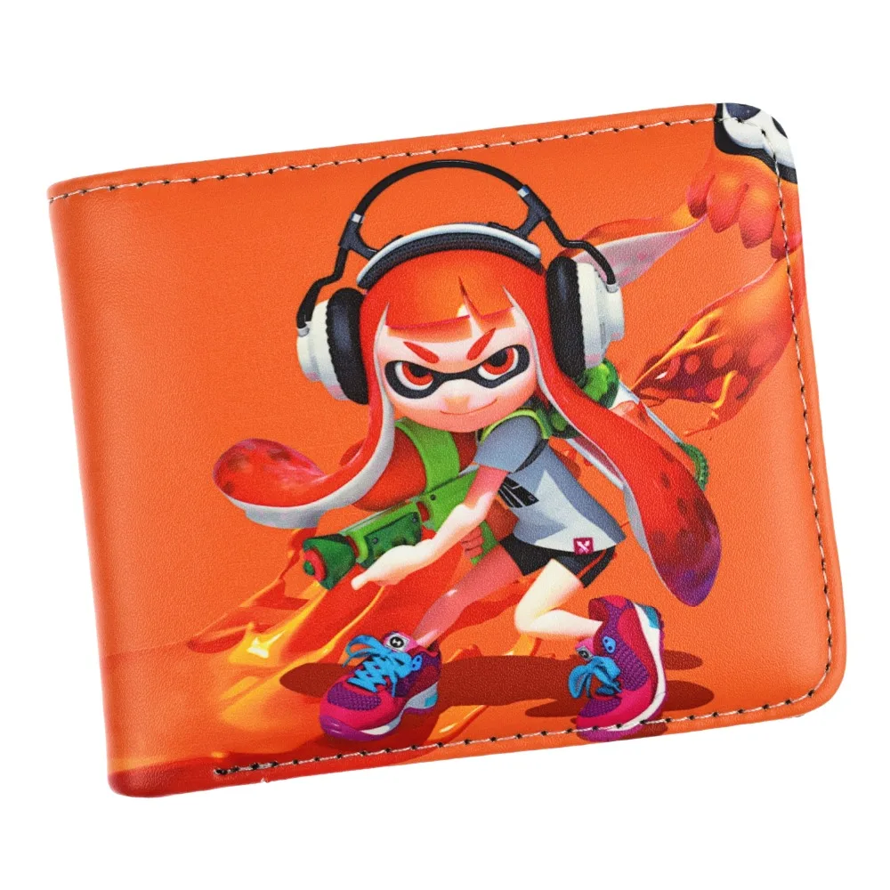 Новое поступление цветной игровой кошелек Splatoon 2 Кошелек молодежный складной кошелек с держателем для карт карман для монет