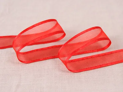 RED 5 м/лот, шифоновая лента, проволока, год, Рождество, бант для волос, материал, вечерние, для украшения дома, Подарочная коробка, материал, упаковка, сделай сам - Цвет: RED