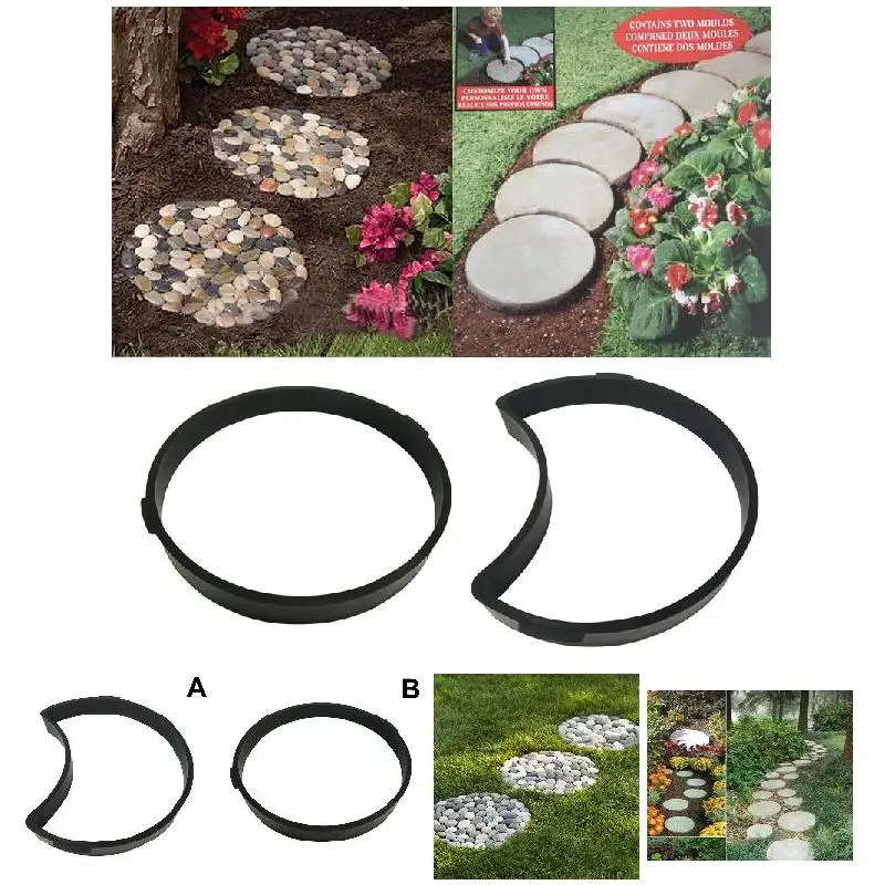 Практичная DIY Пластиковая форма для тротуара садовой дорожки бетонной