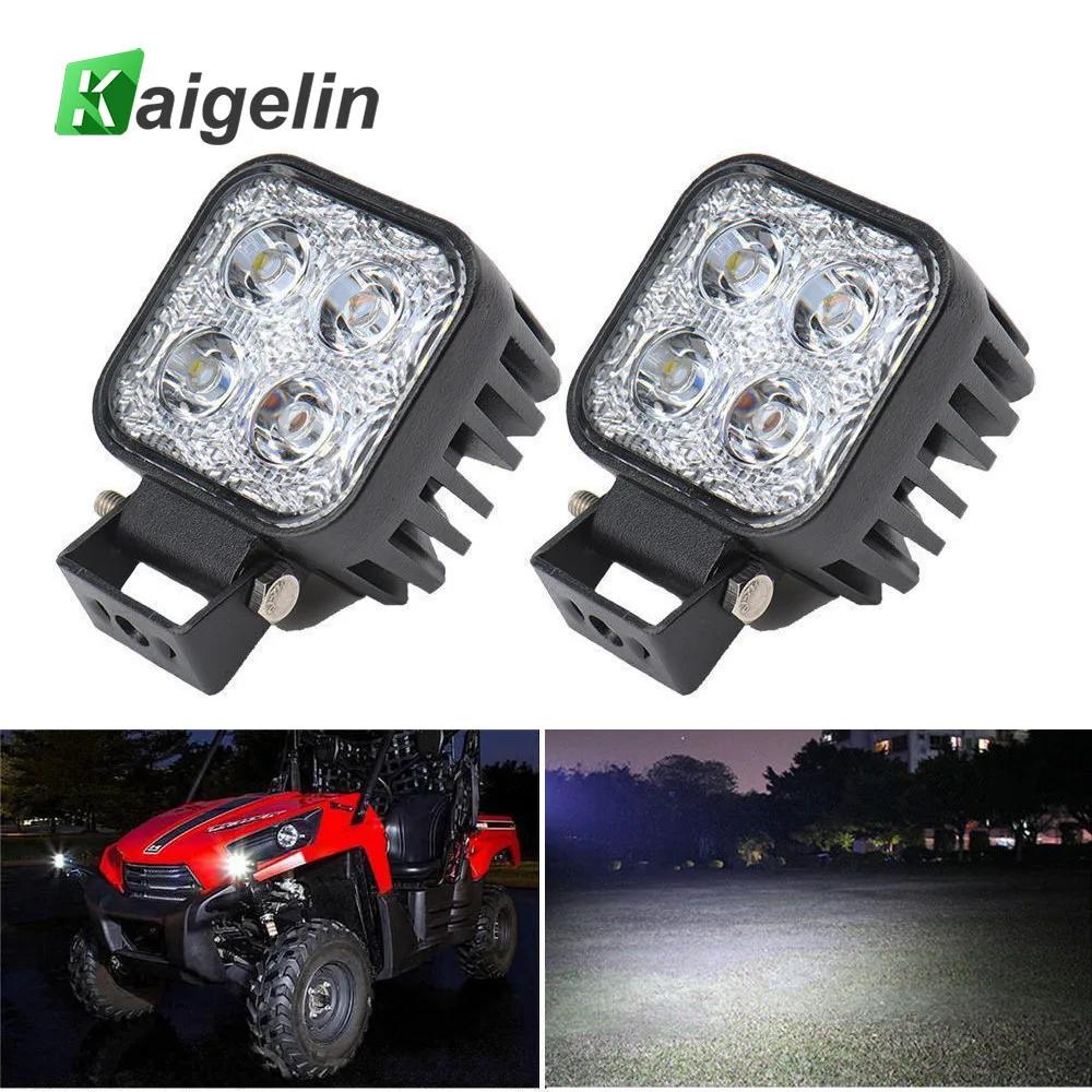 

[2 шт/комплект] 12 Вт LED Освещение Spotlight Водонепроницаемый LED 12 В автомобиль работы Лампочки для автомобилей авто Offroad Грузовик лодка спортивны...