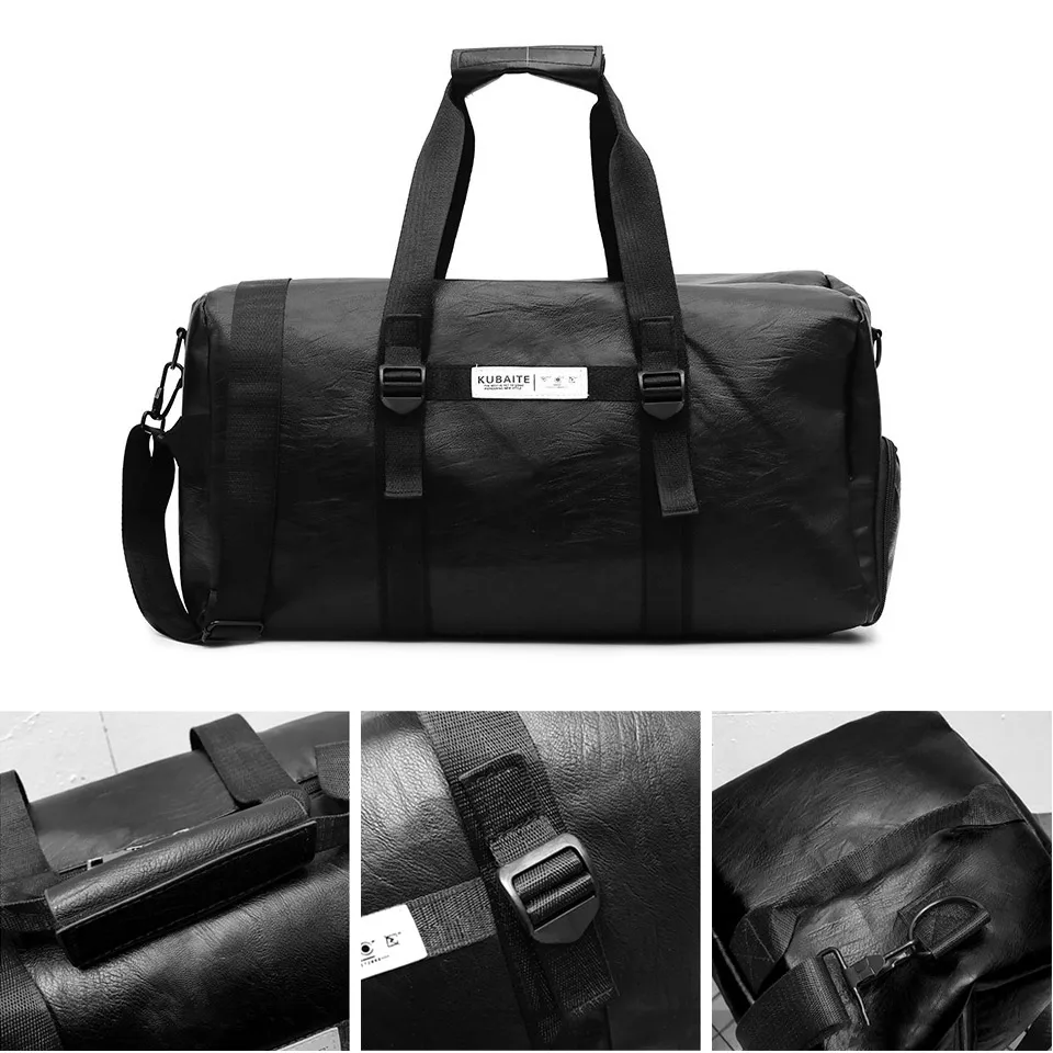 Спортивная сумка из искусственной кожи для мужчин и женщин водонепроницаемая