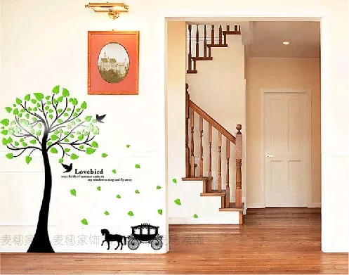Резиновые акриловые Трехмерные настенные наклейки с деревом для гостиной