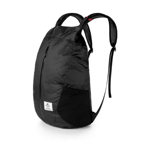 Naturehike 25L складной свет открытый мешок водонепроницаемый нейлон альпинистские сумки складной пакет Город Велоспорт рюкзак NH18B510-B - Цвет: Черный цвет