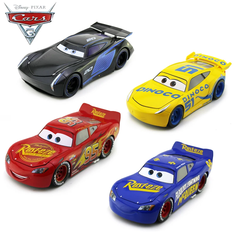 Модели автомобилей Disney Pixar Тачки 3 металлическая Игрушечная машина черного цвета