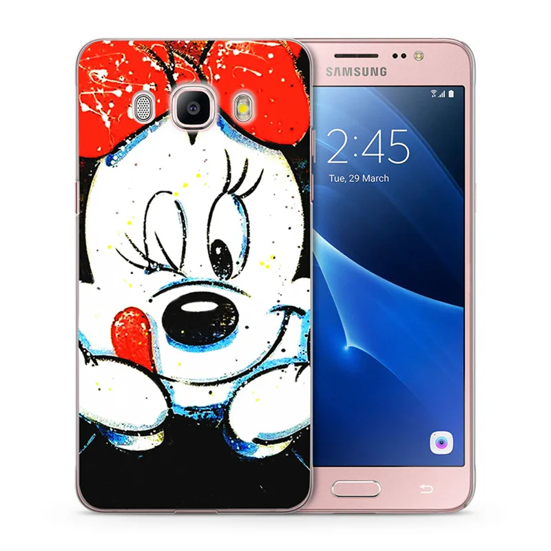 Модный чехол для Samsung Galaxy A3 A5 2017 с Микки и Минни Маус мягкий ТПУ мобильного