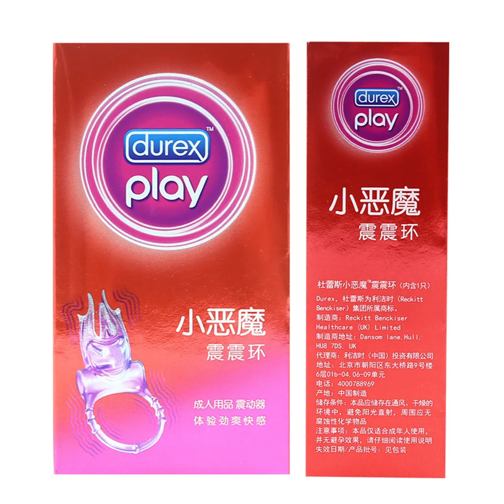 Durex вибрационное кольцо нетоксичный Клитор Вибратор Массажер Массажные игрушки