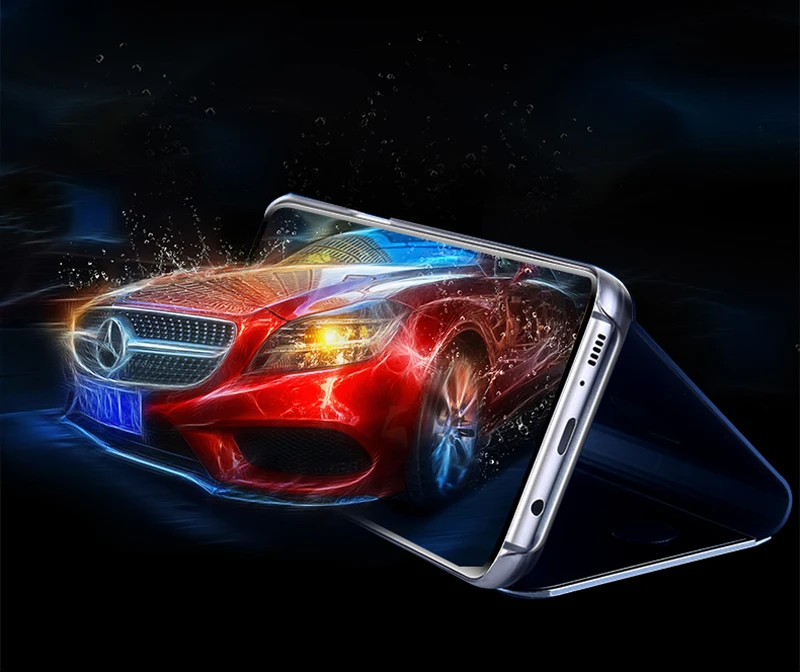 Умный зеркальный Чехол С Откидывающейся Крышкой для Samsung Galaxy S8 S9 плюс S10 S10e S7 край