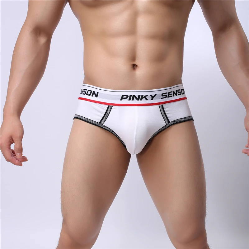 Мужское однотонное модальное нижнее белье с принтом Пинки сенсона трусы