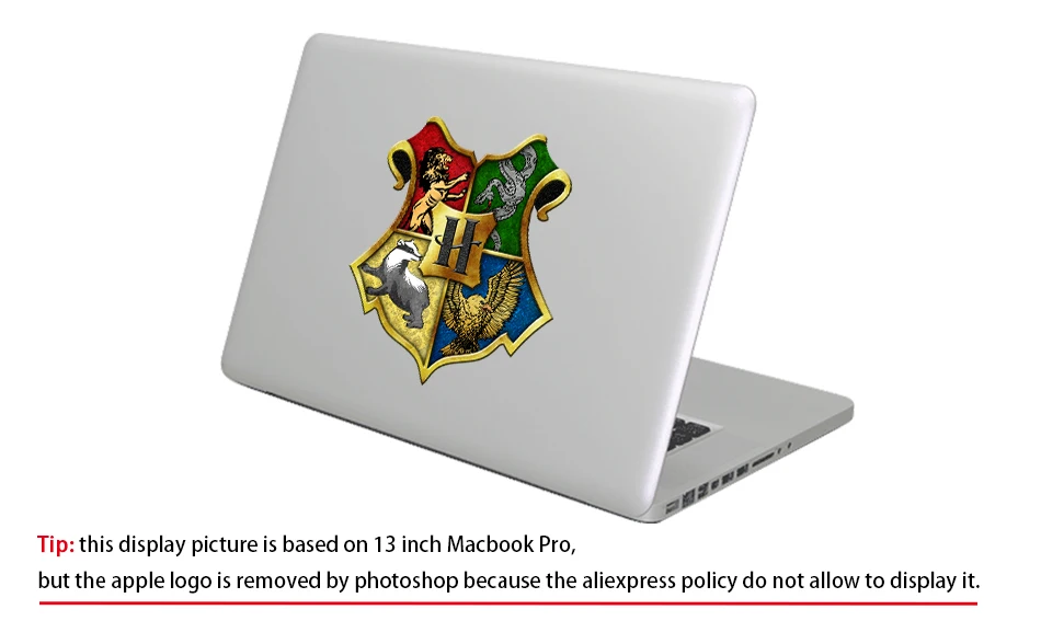 Волшебный дом значок Гриффиндор наклейка на ноутбук для Apple Macbook Pro Air retina 11 12 13 15 дюймов Mac Book Ноутбук наклейка на кожу