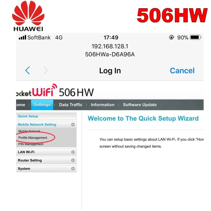 Лот из 100 шт разблокирована Huawei 506HW беспроводная точка доступа 4G Мобильный карман