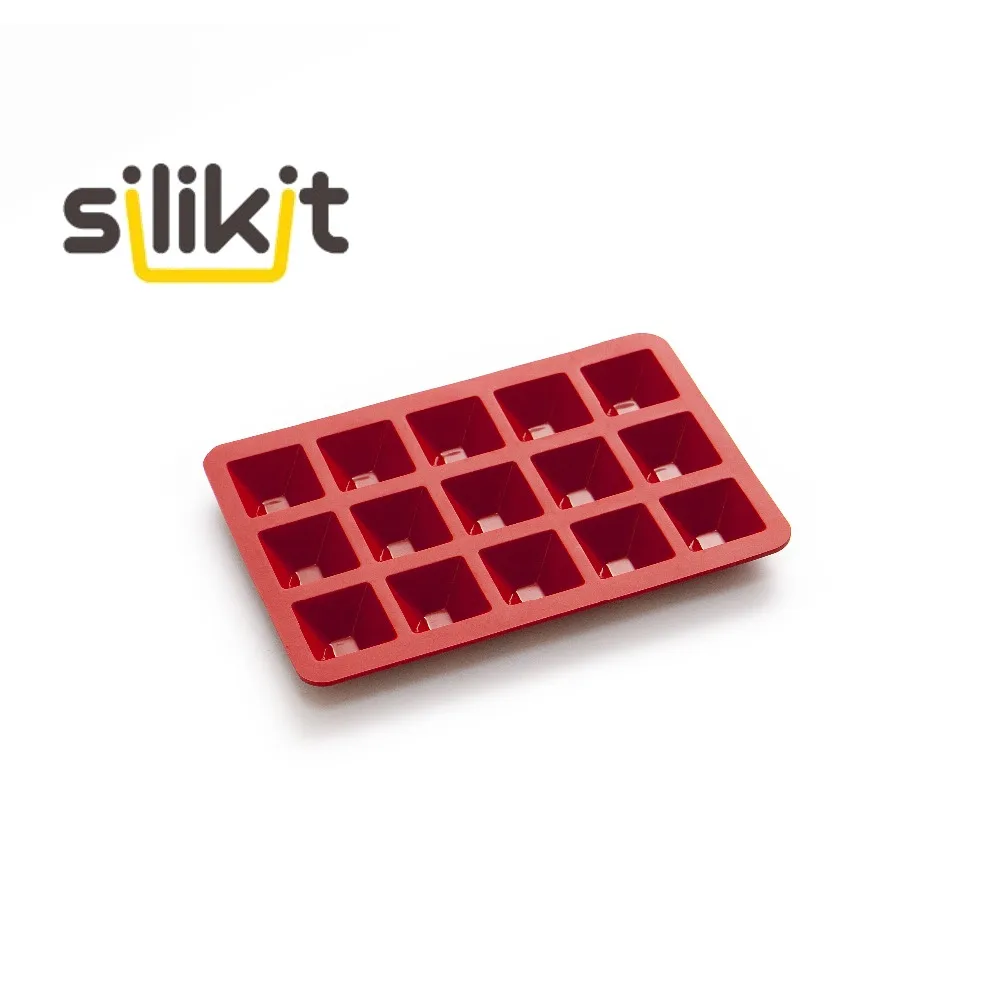 free shipping DIY Christmas 15pcs standard chocolate mold/ pyramide shape /Ice cubes/ soap mold 100% silicone spuare | Дом и сад
