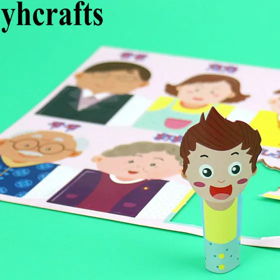 30 шт. (5 листов). Лот марионетка с шестью пальцами для всей семьи игрушка раннего