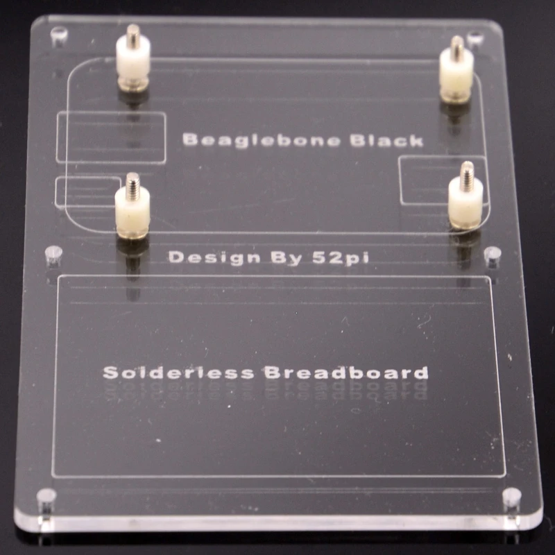 Черная акриловая Монтажная пластина BeagleBone испытательная с макетной платой для BB