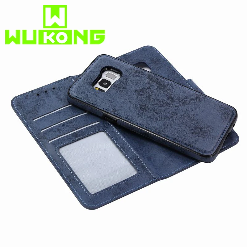 WU Роскошный чехол для iPhone 7 Plus XR, кожаный бумажник, магнитный чехол для iPhone 11 pro max, чехол 2 в 1, чехол s для iPhone XS Max