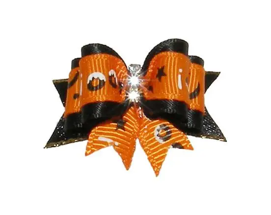 50 шт./лот Большая распродажа собака щенок кошка лента бантики для волос резиновые