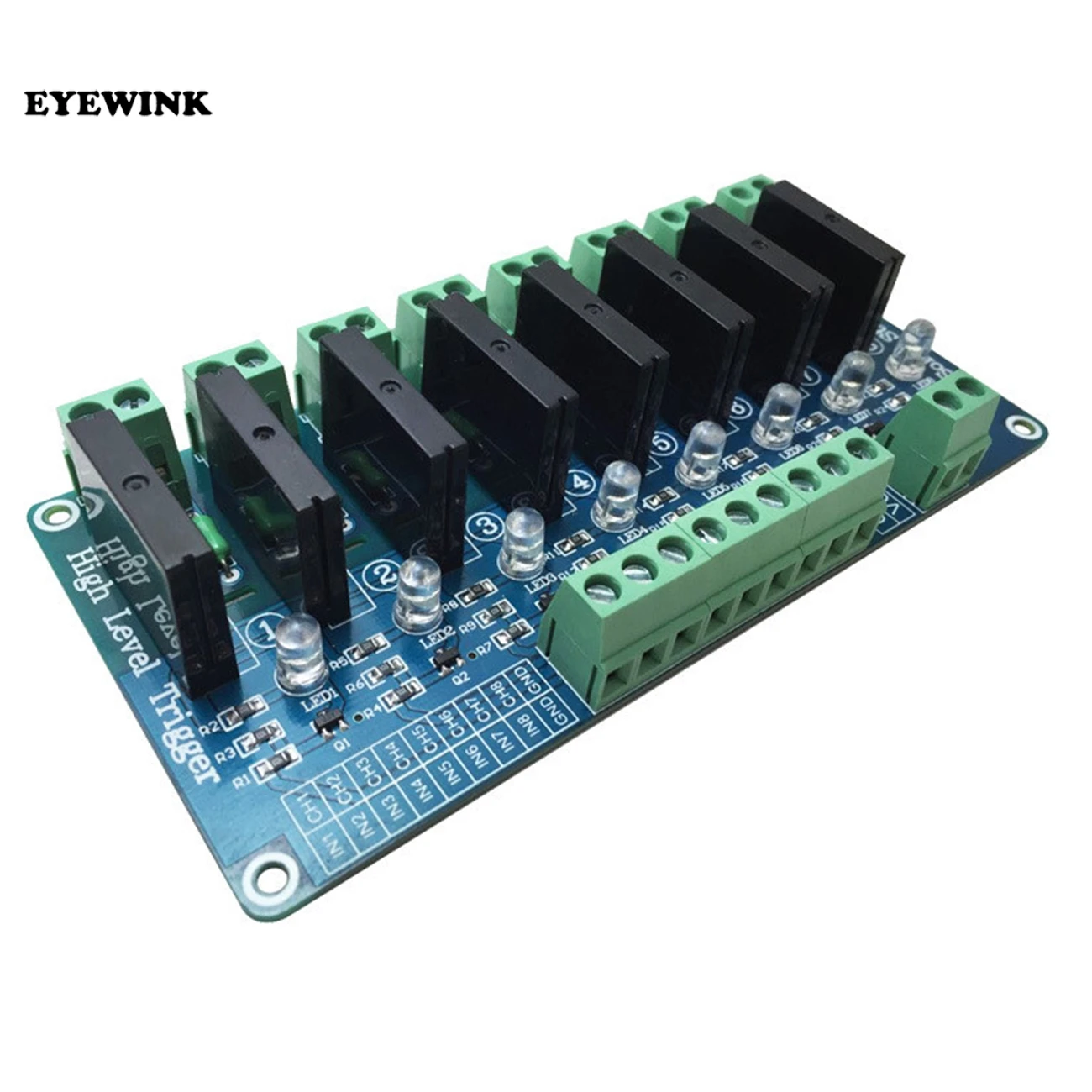 DC 5 В/12 В/24 В 8-канальная твердотельная плата релейного модуля SSR Для Arduino G3MB-202P |