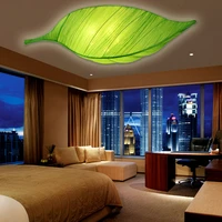 led e27 chinese fabric iron leaf led lamp led light ceiling lights led ceiling light ceiling lamp for bedroom dinning room