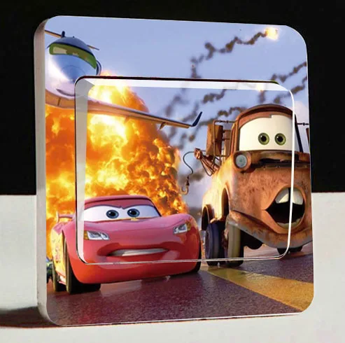 Световые наклейки на выключатель хороший автомобиль украшения дома аксессуары