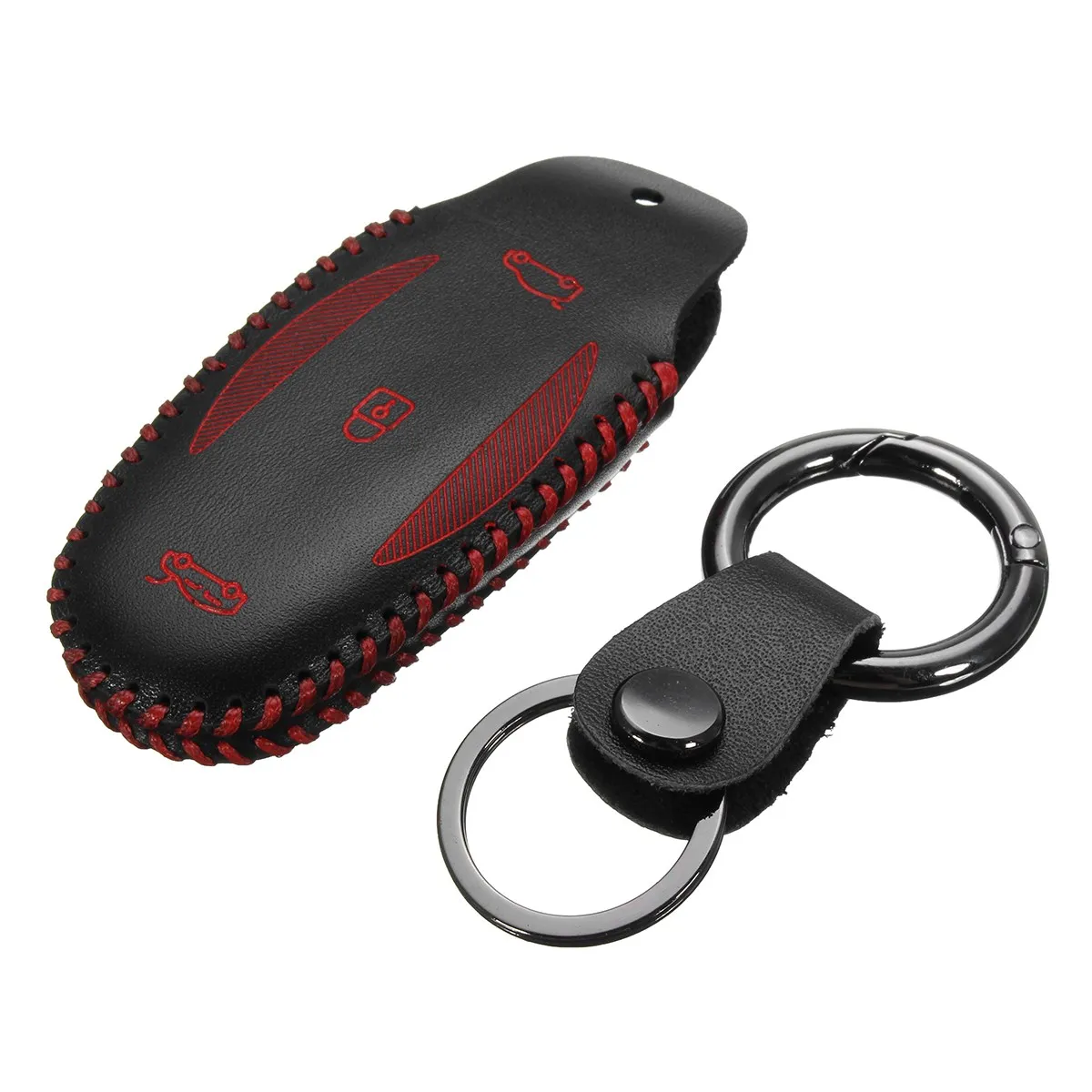Чехол для ключей Tesla Model X Remote Fob чехол из искусственной кожи чехол-держатель |