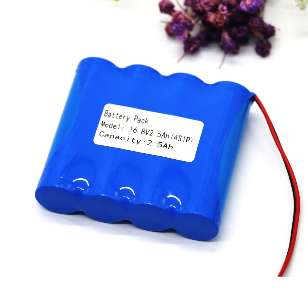 KLUOSI 4S1P 14,8 V/16,8 V 2500mAh 18650 Li-iom батарейный блок для ночной рыбалки, обогреватель для шахтерской лампы, усилитель батареи с 5А BMS