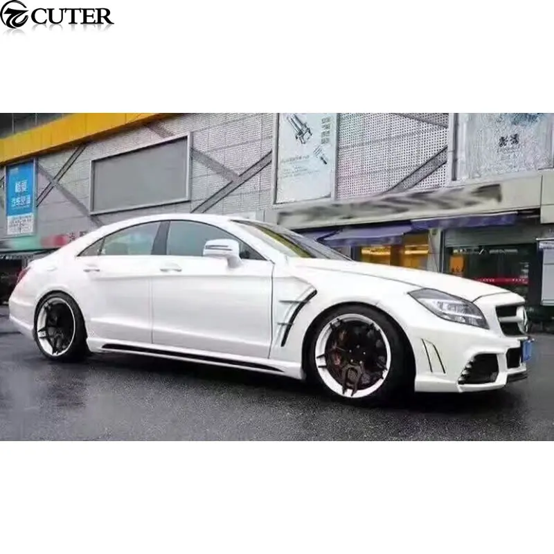 W218 CLS Class комплект кузова автомобиля PU Неокрашенный передний бампер задний для