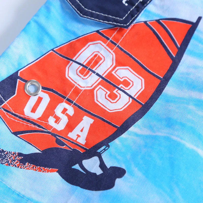 Пляжные шорты для мальчиков модные детские пляжные летние 2018 купальники