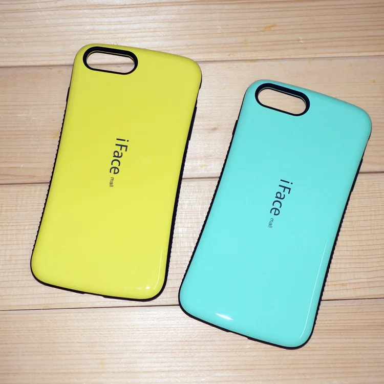 For iPhone 6 Plus Dropproof Case TPU+PC Shockproof Cases Cover 6plus Candy Color Anti-knock Phone iface Covers Bag |