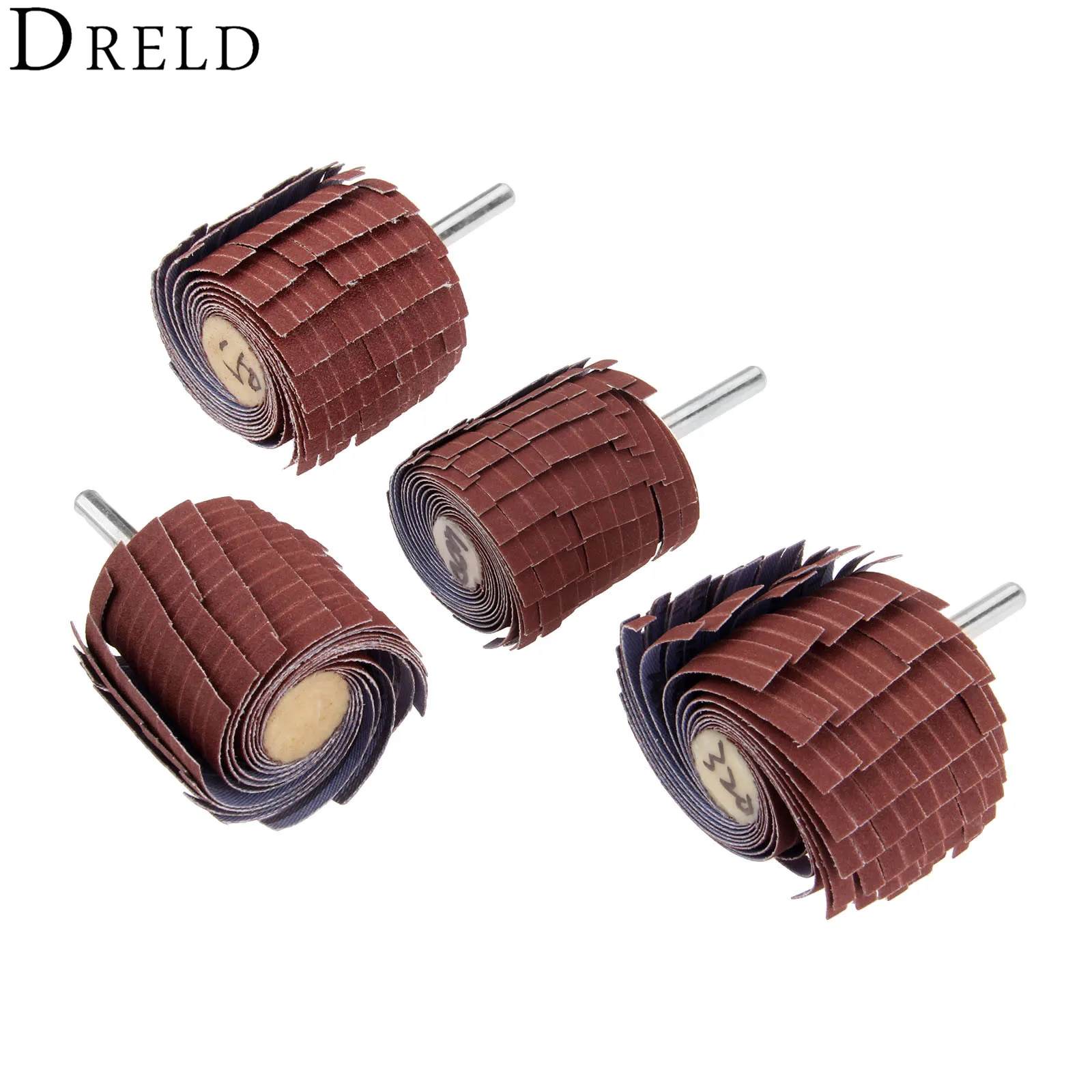 DRELD 1 шт. Dremel Аксессуары 150-400 зернистость шлифовальный круг 6 мм хвостовик шлифовальный песочный бумажный затвор колесо для роторного инструмента