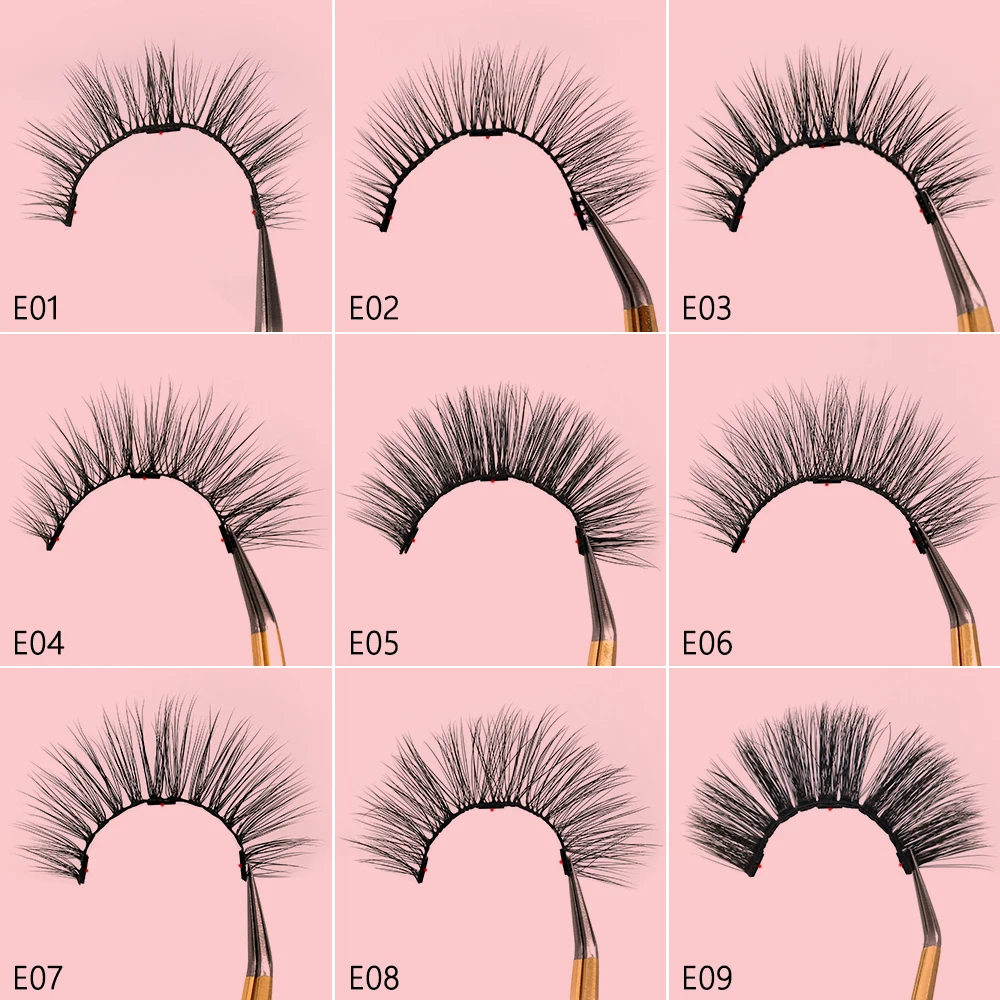 Натуральные 3D накладные ресницы на магнитах комплект ручной работы магнит для