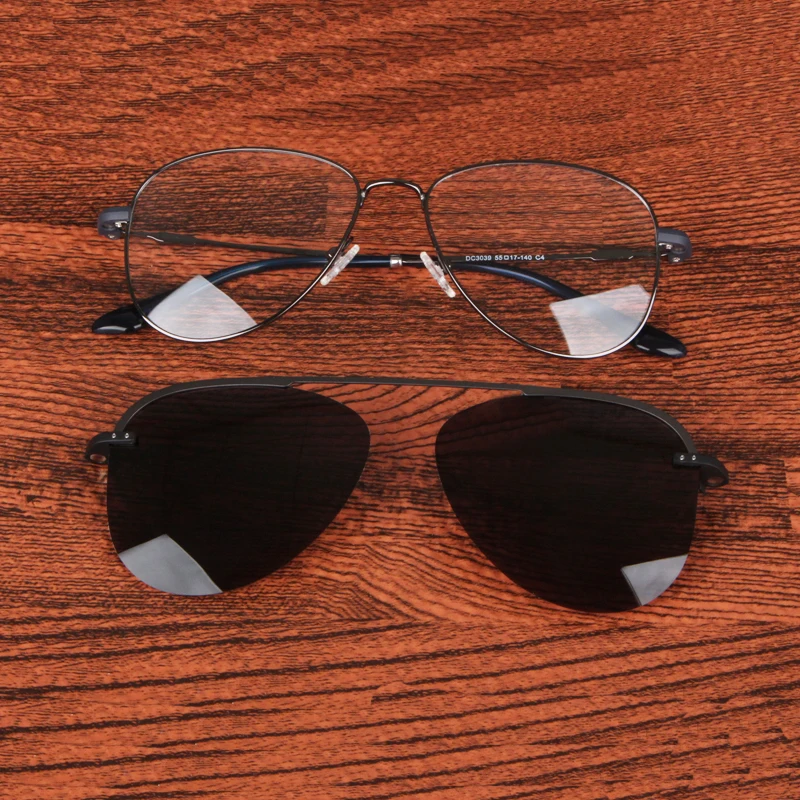 Мужские солнцезащитные очки Cubojue винтажные магнитные поляризационные в стиле