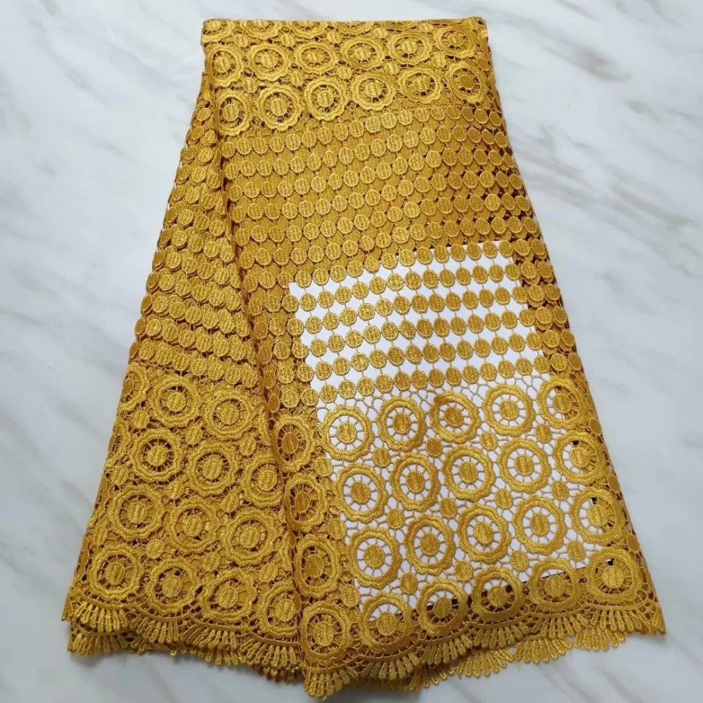Гипюр dentelle tissu шнур кружева для нигерийской вечеринки Золотое кружево ткань