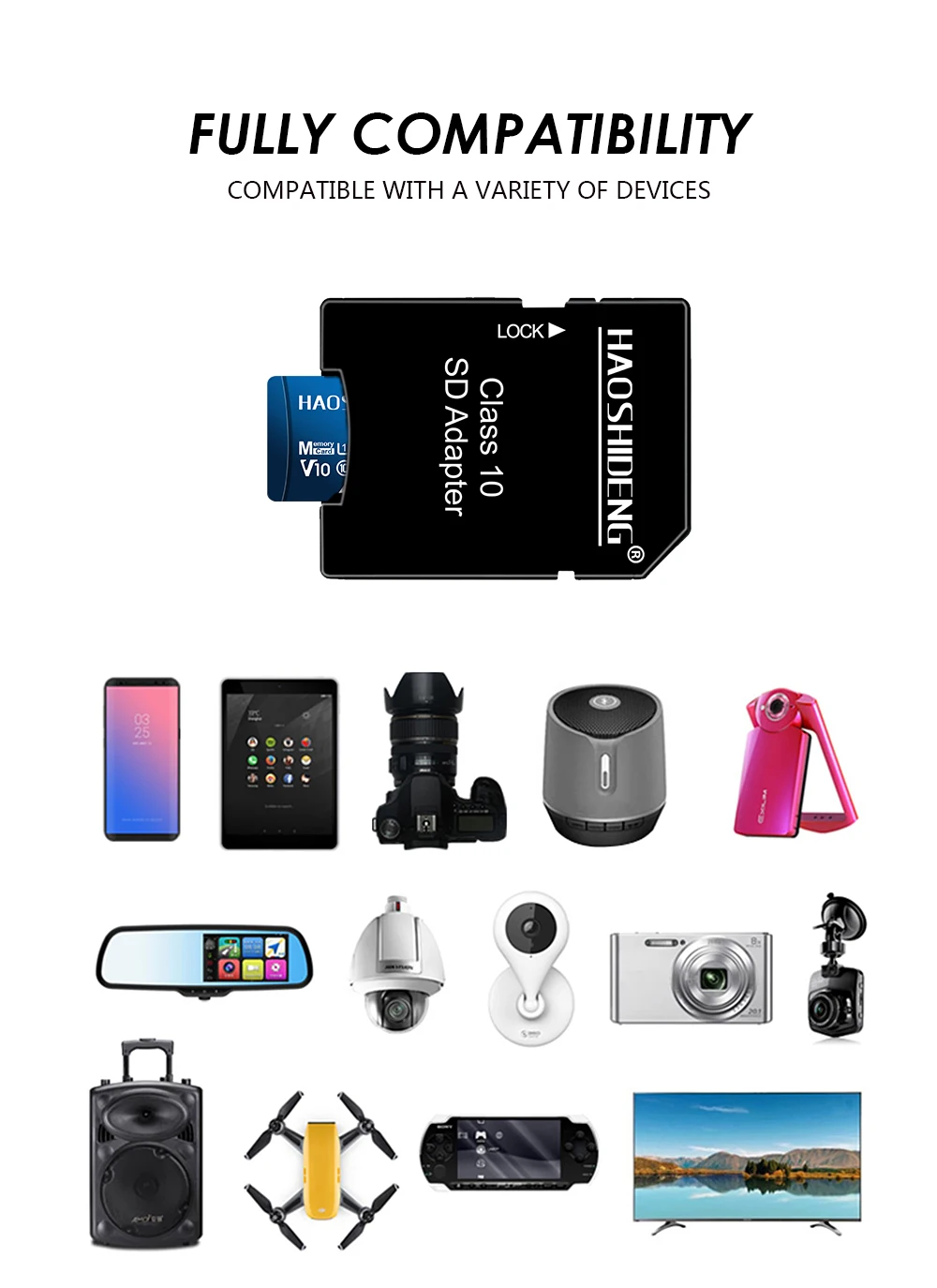 Высокое качество, micro sd 128 ГБ, microSD карта, 64 ГБ, 32 ГБ, карта памяти, 16 ГБ, 8 ГБ, флеш-карта cartao de memoria mini sd/tf