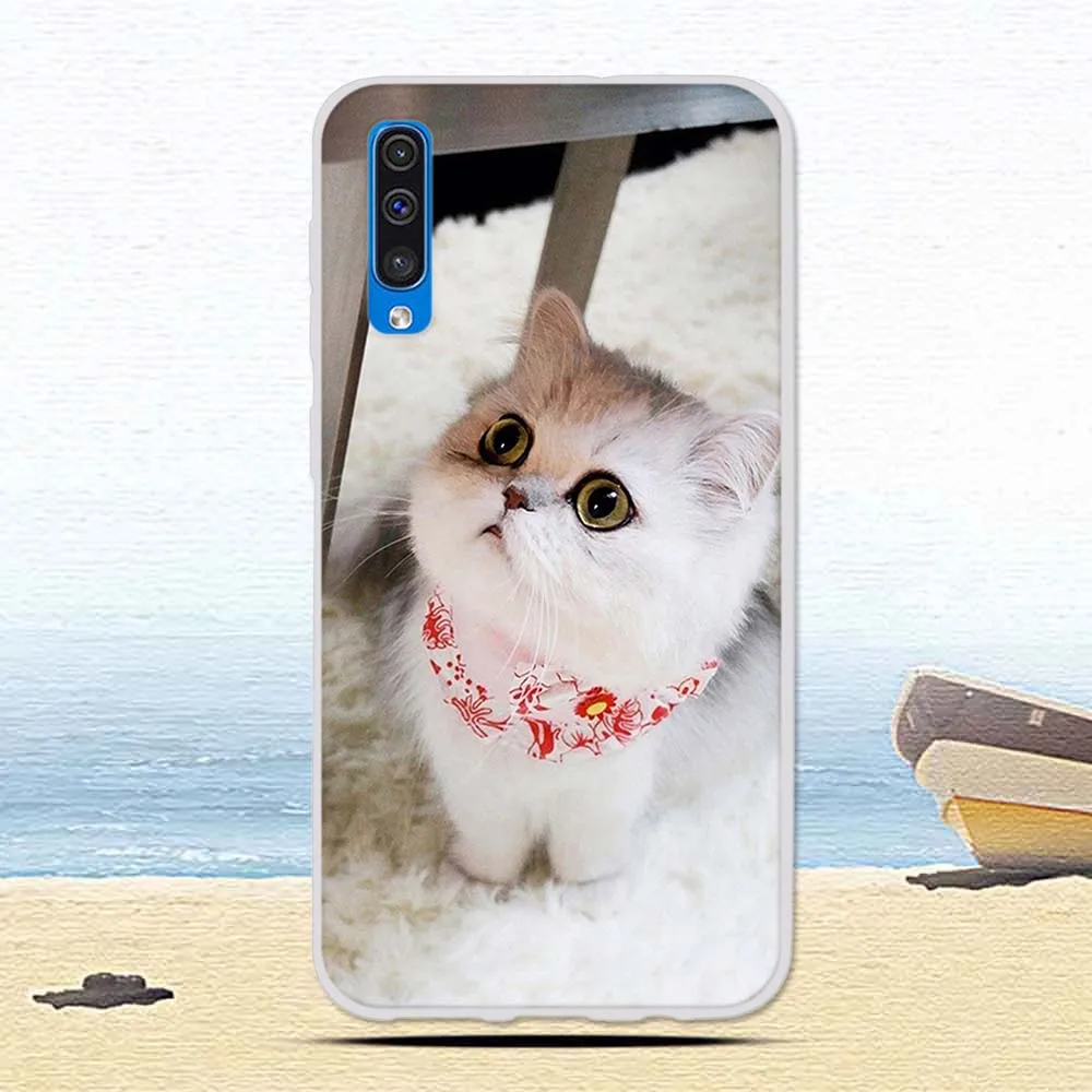 21 Роскошный чехол из термополиуретана и силикона для samsung Galaxy A50 A 50, Модный чехол для телефона с цветочным рисунком, Мягкий защитный чехол s Fundas - Color: 21