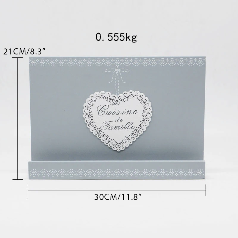 Европейская Минималистичная синяя пустая рамка для чтения с надписью Love стойка